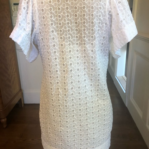 Fine garments by Bell eyelet shift w/ slip - Picture 3 of 6